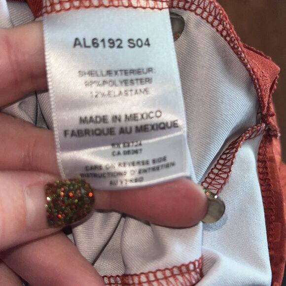 Columbia Titanium Women’s Rust Orange Colored Short Sleeve Top Athleisure Large - Picture 9 of 9